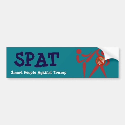 SPAT Smart People Against Trump Bumper Sticker
