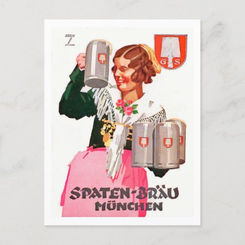 Spaten Bräu _ Hohlwein Postcard