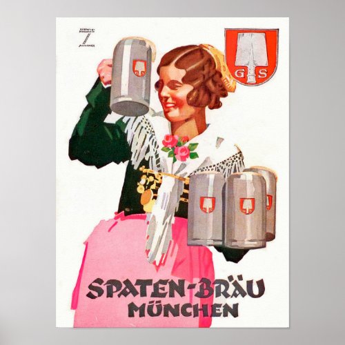 Spaten Brä u _ Hohlwein Poster