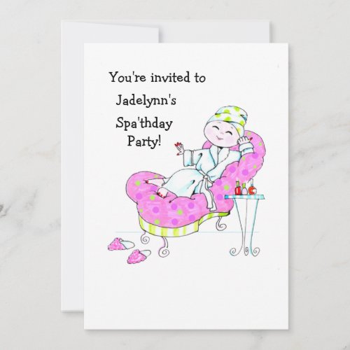 Spa'thday Party Invitation
