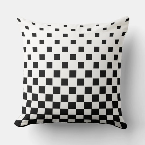 Spatial Illusion Square Pattern Throw Pillow