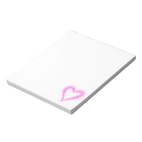 Spatter Heart Notepad