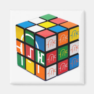 Spatula City Cube Square Magnet