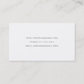 Spatula & Whisk Chef Caterer Business Card (Back)