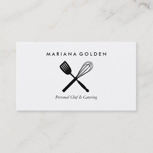 Spatula &amp; Whisk Chef Caterer Business Card