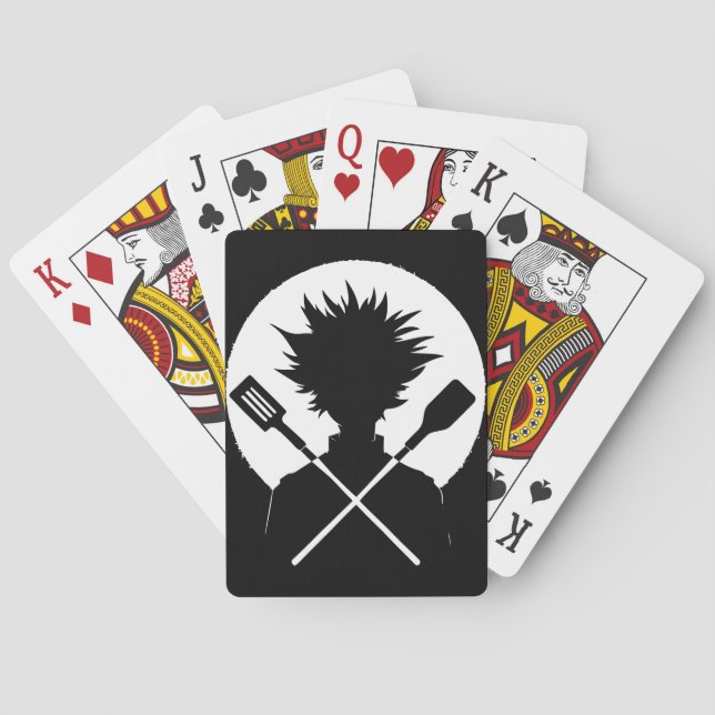 Spatulas Funny Cooking Wild Chef Poker Cards (Back)