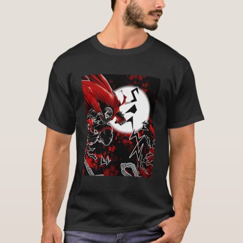 Spawn All_Over Red Graphic T_Shirt