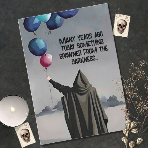 Spawned from Darkness Gothic Happy Birhtday Card