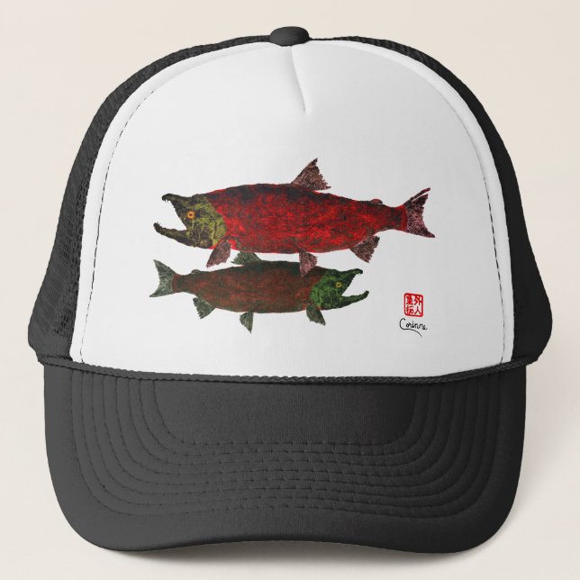 Spawning Salmon - Trucker Hat (Front)