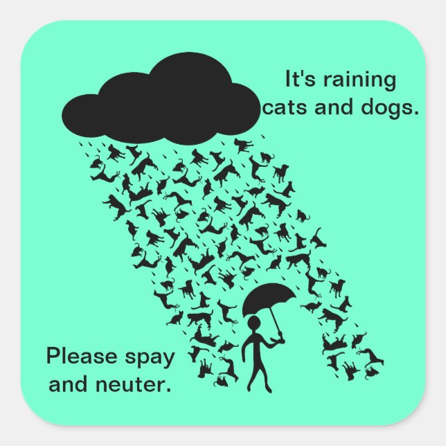 "Spay and Neuter" Stickers (Front)