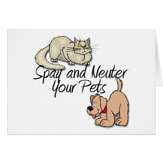 Spay and Neuter Your Pets Cards (Front Horizontal)