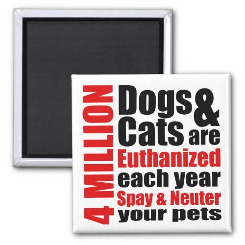 Spay and Neuter Your Pets Magnet