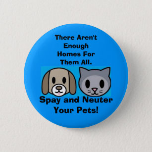 Adopt homeless pet-1 Animaux Badge 25mm Button Pin 