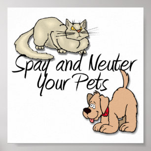 Spay and Neuter Your Pets Poster