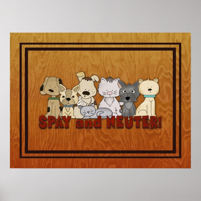 Spay and Neuter Your Pets Poster (Front)