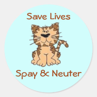 Spay & Neuter Classic Round Sticker
