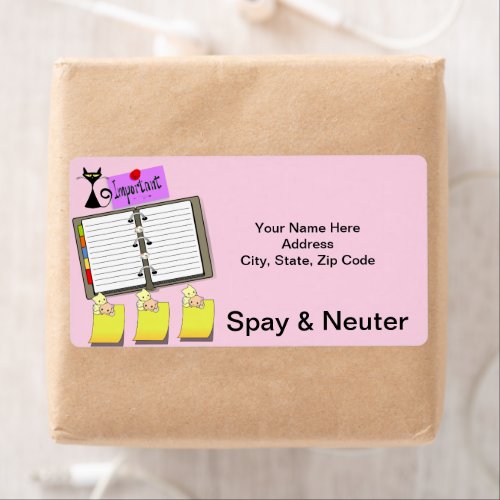 Spay  Neuter Felines Cat Kitten Labels