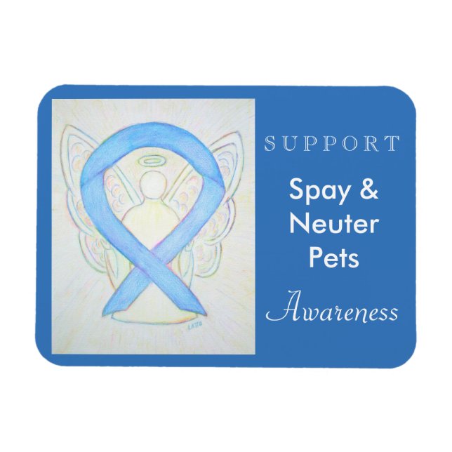 Spay & Neuter Pets Awareness Angel Custom Magnet (Horizontal)