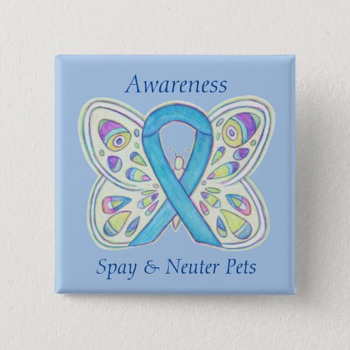 SpayNeuter Pets Awareness Ribbon Butterfly Pin
