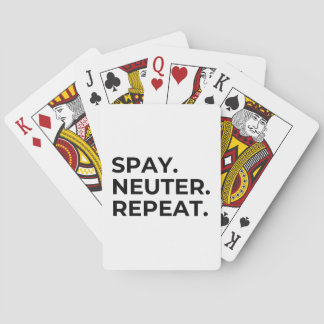 Spay. Neuter. Repeat. Playing Cards