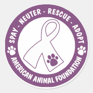 Spay, Neuter, Rescue, Adopt Classic Round Sticker