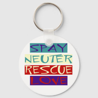 Spay Neuter Rescue Love Keychain