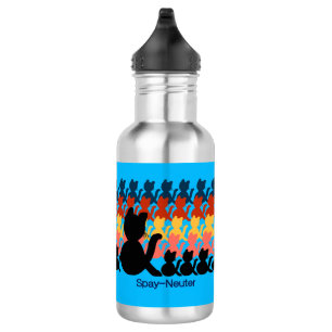 Spay_Neuter Stainless Steel Water Bottle