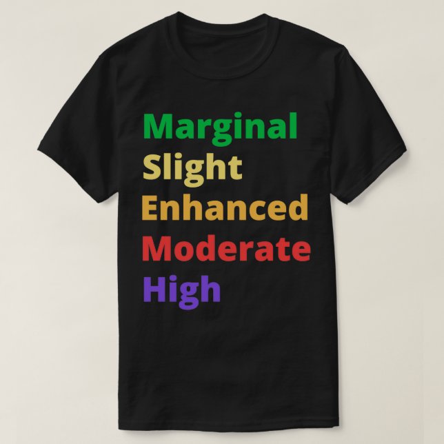 SPC Outlooks Marginal Slight Enhanced Moderate Hig T-Shirt (Design Front)
