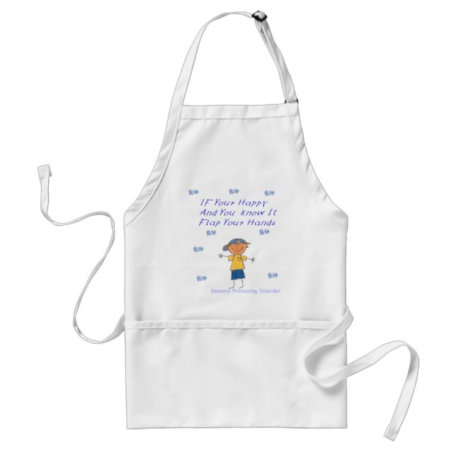SPD Flap your hands Adult Apron (Front)