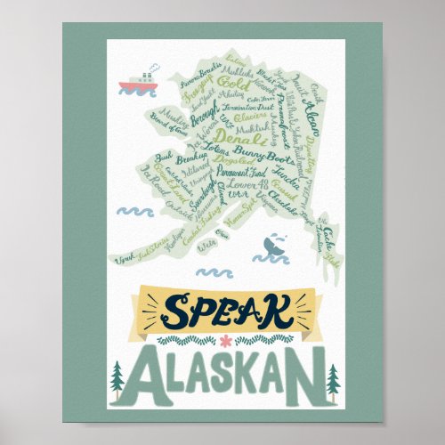 Speak Alaskan Poster