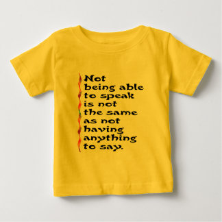 Speak Baby T-Shirt
