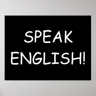Speak English! Poster