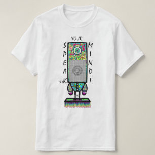 Speak-er Your Mind Funny Cyclops Speaker Pun T-Shirt