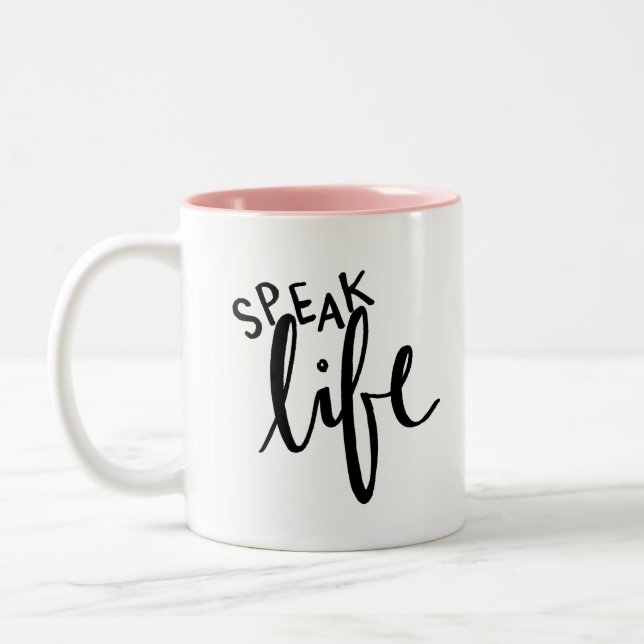 Speak Life Mug by Undeniable Favors (Left)
