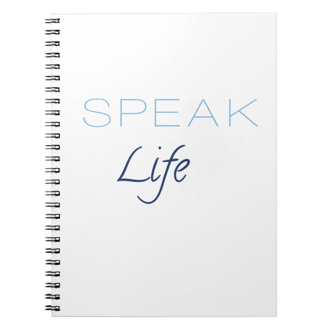 Speak Life Notebook (Front)