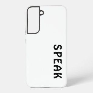 SPEAK Logo Soft White Samsung Galaxy S22+ Case