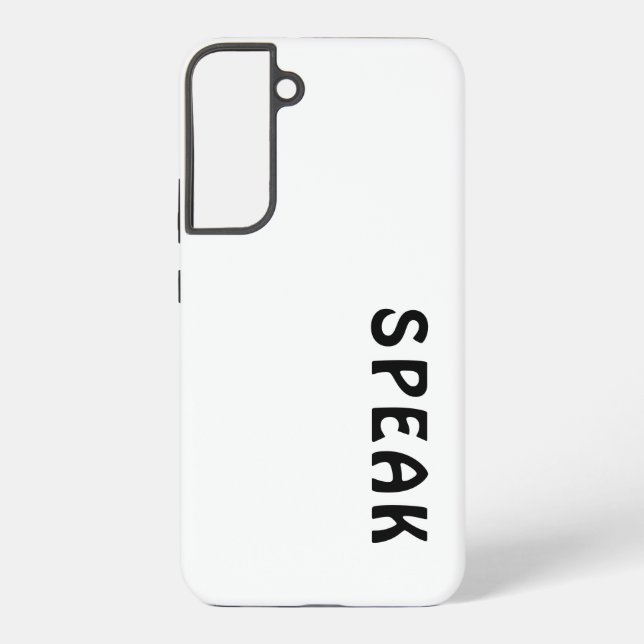 SPEAK  Logo Soft White    Samsung Galaxy Case (Back)