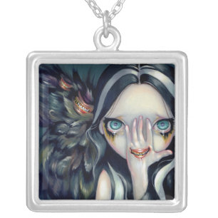 Speak No Evil NECKLACE gothic surrealism