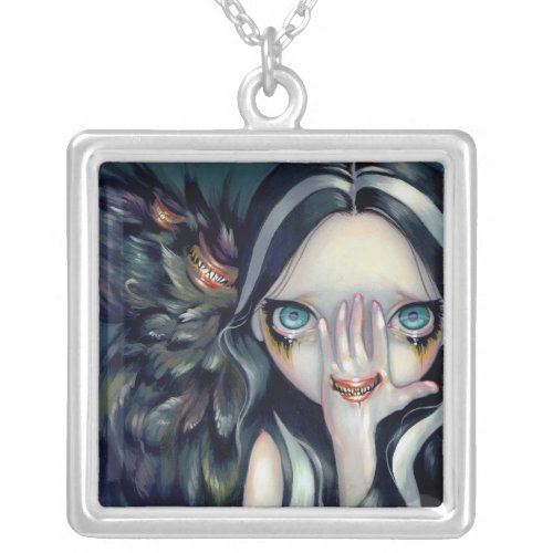 Speak No Evil NECKLACE gothic surrealism