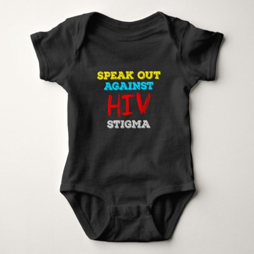 Speak Out Against HIV Stigma - AIDS Awareness Baby Bodysuit
