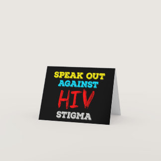 Speak Out Against HIV Stigma - AIDS Awareness Card