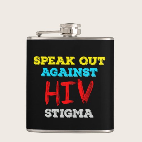 Speak Out Against HIV Stigma - AIDS Awareness Flask