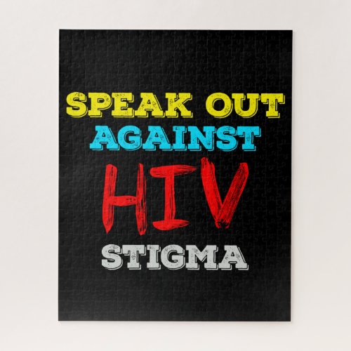 Speak Out Against HIV Stigma - AIDS Awareness Jigsaw Puzzle