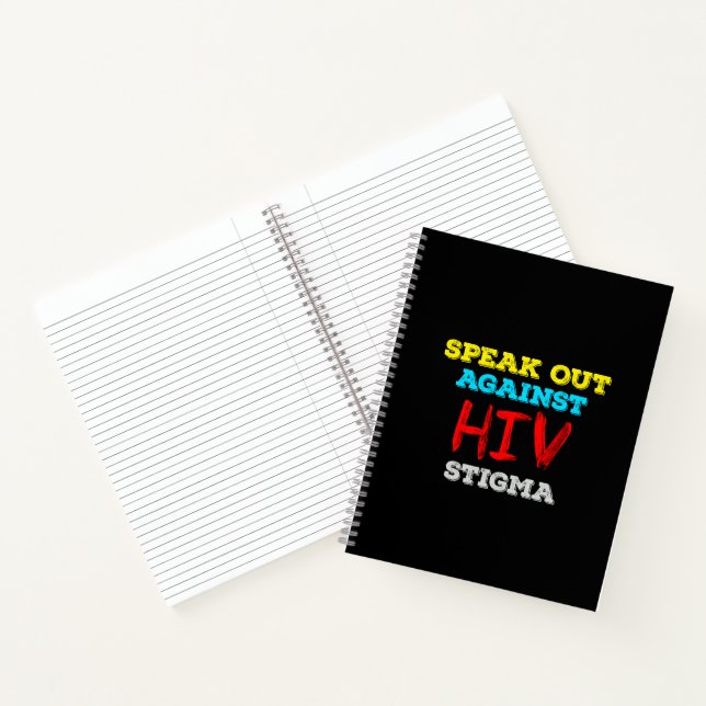 Speak Out Against HIV Stigma - AIDS Awareness Notebook (Inside)