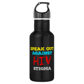 Speak Out Against HIV Stigma - AIDS Awareness Stainless Steel Water Bottle