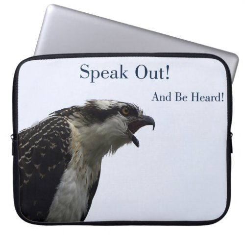 Speak Out Osprey Wild Bird Laptop Sleeve