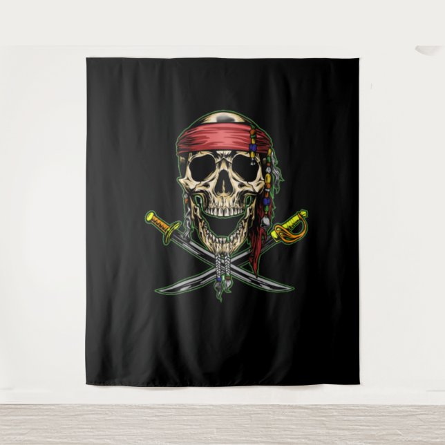 Speak Pirate Skull Backdrop (Front)