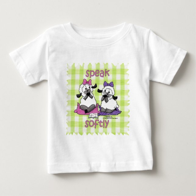 Speak Softly Lambs Baby T-Shirt (Front)