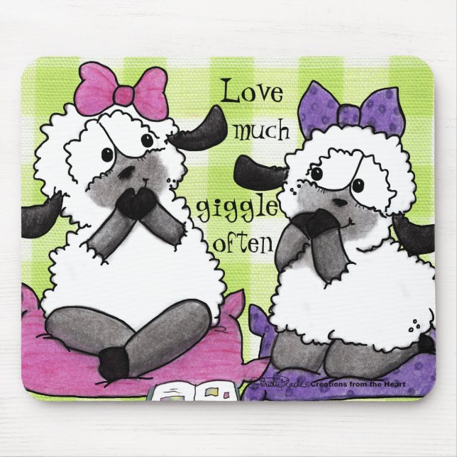 Speak Softly Lambs Mouse Pad (Front)