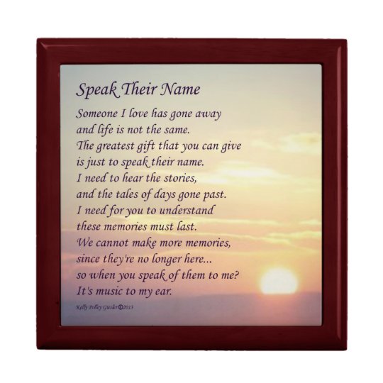 "Speak Their Name" Keepsake Box 4
